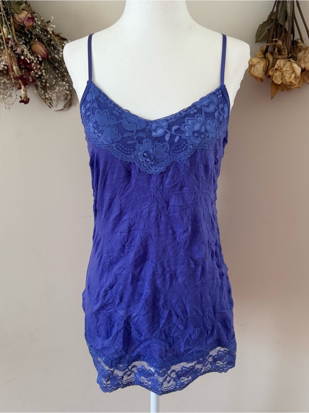 Fairycore Maurices Blue/Purple Lace Trim Camisole